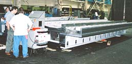 Large compontent undergoing VSR metal stabilization